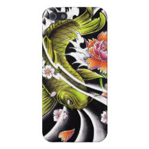 Poissons chanceux à l'encre noire japonais orienta coque iPhone 5
