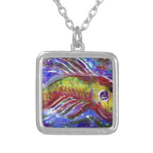Poissons chanceux collier personnalisé