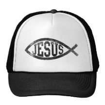 Poissons chrétiens de Jésus, Ichthys noir Casquette De Camionneur