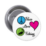 Poissons d'amour de paix badges avec agrafe