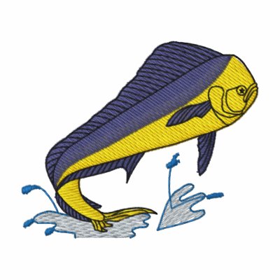 Poissons de dauphin polo brodé