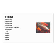 Poissons de Koi Cartes De Visite Personnelles