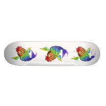 Poissons de Koi Planche À Roulette