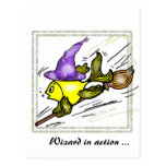 Poissons de magicien - dessin mignon drôle carte postale