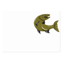 Poissons de Muskellunge de Muskie rétros Cartes De Visite Professionnelles