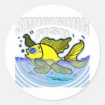 Poissons de natation autocollants