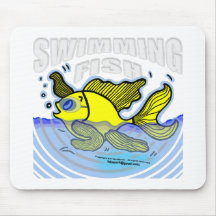 Poissons de natation tapis de souris
