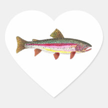 Poissons de truite arc-en-ciel autocollant