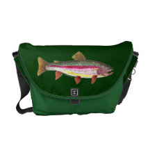 Poissons de truite arc-en-ciel besace