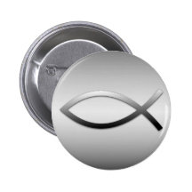 Poissons d'Ichthys Jésus Badges Avec Agrafe