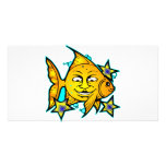 Poissons et étoiles de Sun Cartes De Vœux Avec Photo