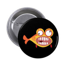 Poissons fous badges avec agrafe