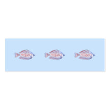 Poissons. Ligne rouge Rainbowfish. Carte De Visite