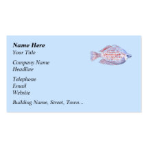Poissons. Ligne rouge Rainbowfish. Cartes De Visite Personnelles
