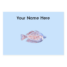 Poissons. Ligne rouge Rainbowfish. Cartes De Visite Personnelles