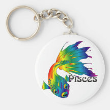 Poissons lunatiques Keychain Porte-clefs