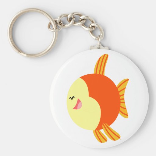 Poissons mignons et dodus Keychain de bande dessin Porte-clefs