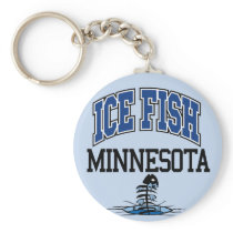 Poissons Minnesota de glace porte-clés