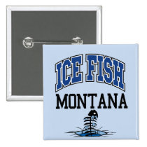 Poissons Montana de glace badges publicitaires