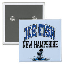 Poissons New Hampshire de glace badges publicitaires