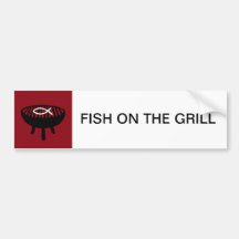 Poissons sur le gril autocollants pour voiture