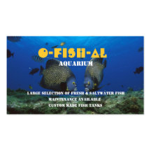 Poissons tropicaux l affaires Aquarium-Connexes Carte De Visite