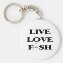 Poissons vivants d'amour porte-clef