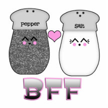 Poivre BFF du sel n de Kawaii Photo En Découpe