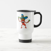 Poivre de piment mexicain tasse à café