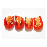 Poivrons coupés en tranches invitation personnalisable