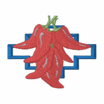 Poivrons de piment de commutateur polos brodés