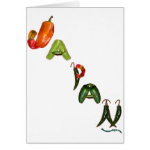 Poivrons de piment du Japon Cartes