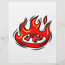 poivrons rouges de plat dans le graphique du feu tract customisé