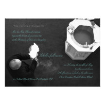 Police baptismale cartons d'invitation