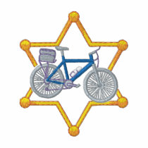 Police de bicyclette polos brodés