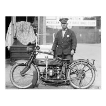 Police Motorcycle, 1922 de Henderson Carte Postale