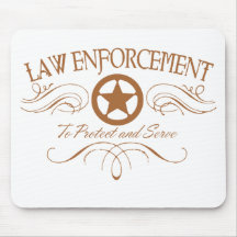 Police occidentale tapis de souris