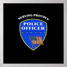 Police servant fièrement posters