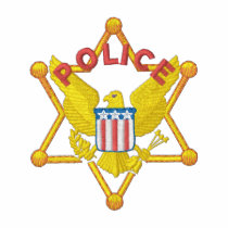 Police polos brodés