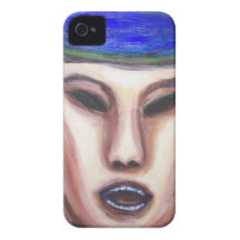 Policier chinois fâché (peinture de portrait) coques Case-Mate iPhone 4