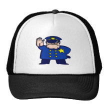 Policier cop casquettes de camionneur