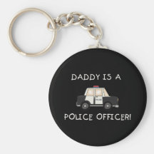 Policier de papa porte-clés
