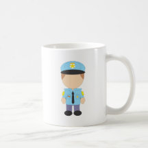 Policier mignon mug