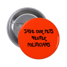 Politicans neutre badges avec agrafe