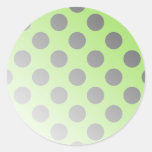 Polka noire pointillée autocollants