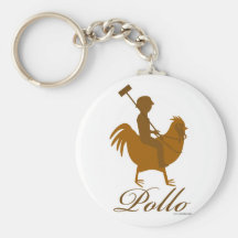 Pollo classique porte-clé