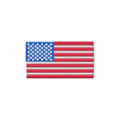 Polo brodé de drapeau américain Polo brodé de drapeau américain