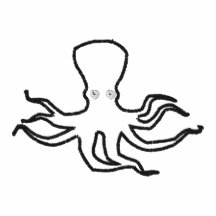 Polo brodé de poulpe