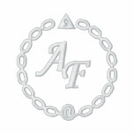 polo noir broderie alliance fraternelle blanche