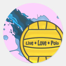 Polo vivant d'amour - autocollants de polo d'eau